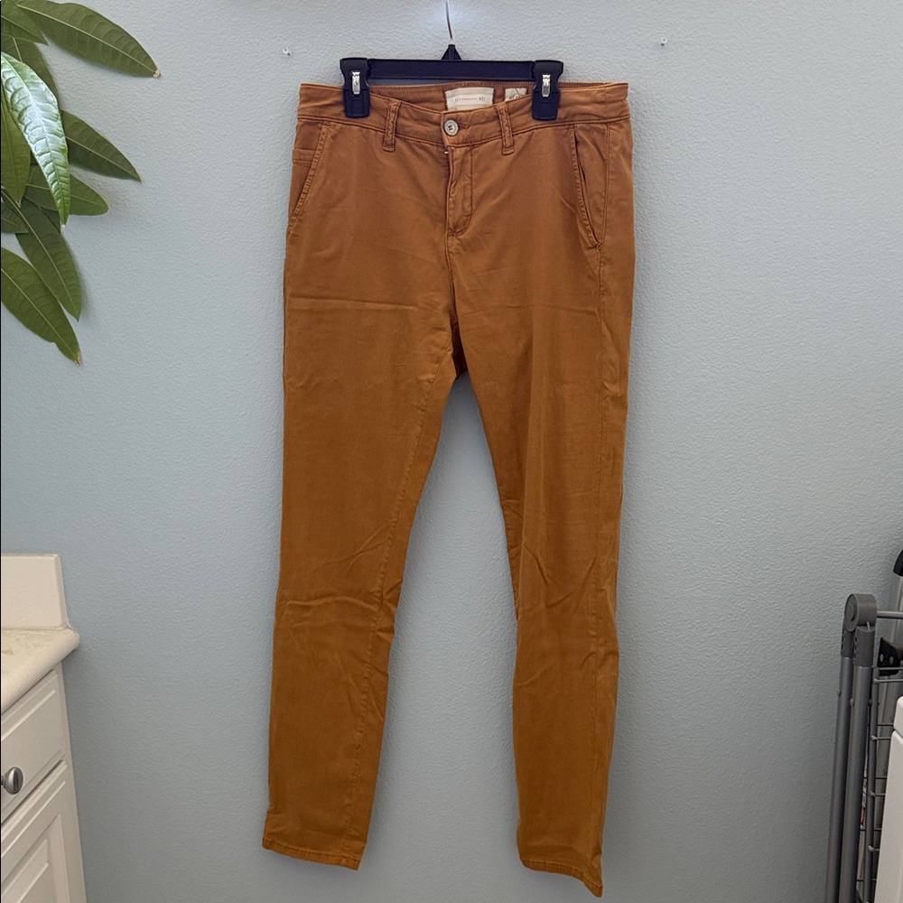 Anthropologie Women's Straight Leg Pants in Tan